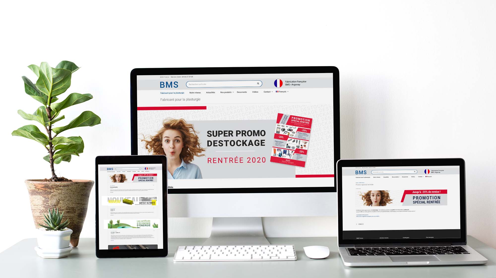 design web, banniere et encart d'article pour le flyer se septembre 2020